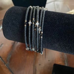 Silpada black beaded bracelet
